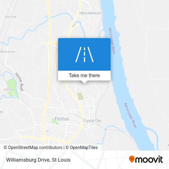 Mapa de Williamsburg Drive