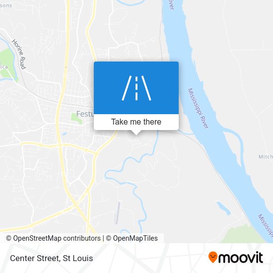 Mapa de Center Street