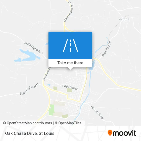 Oak Chase Drive map
