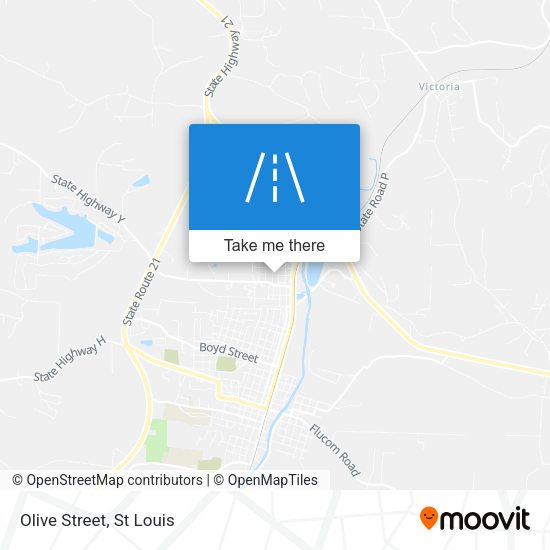 Mapa de Olive Street