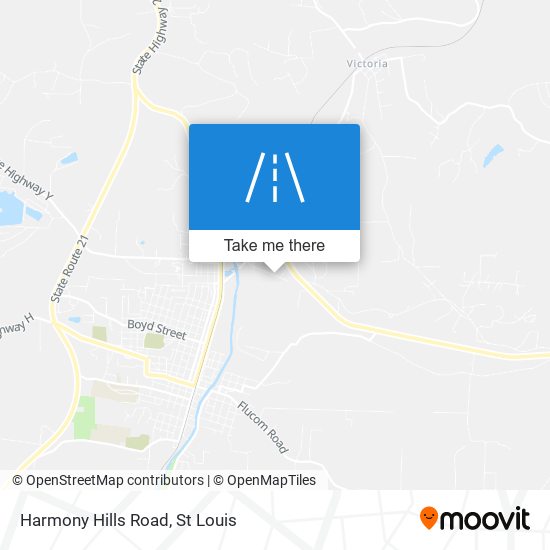 Harmony Hills Road map