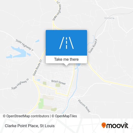 Mapa de Clarke Point Place
