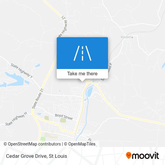 Cedar Grove Drive map