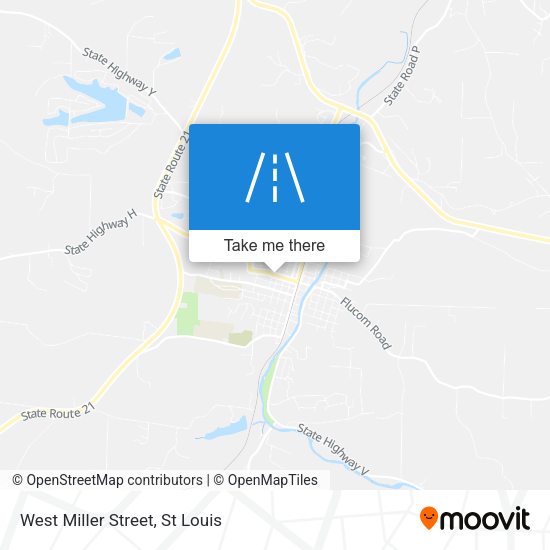 West Miller Street map