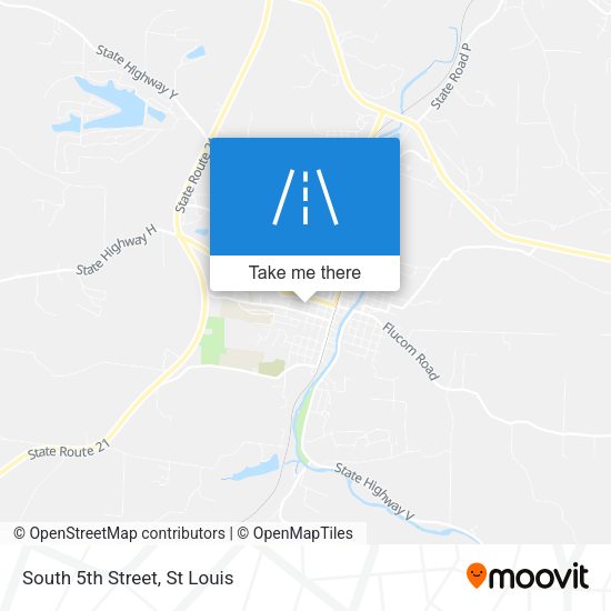 South 5th Street map