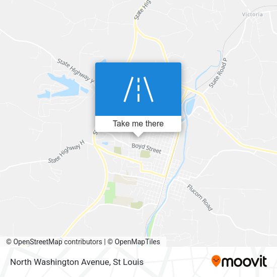 North Washington Avenue map