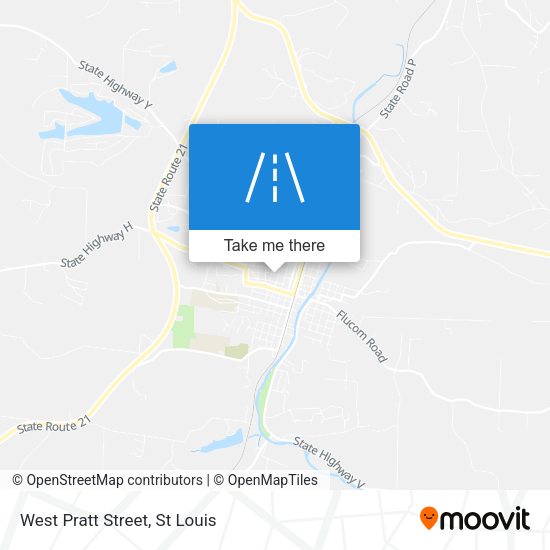 West Pratt Street map