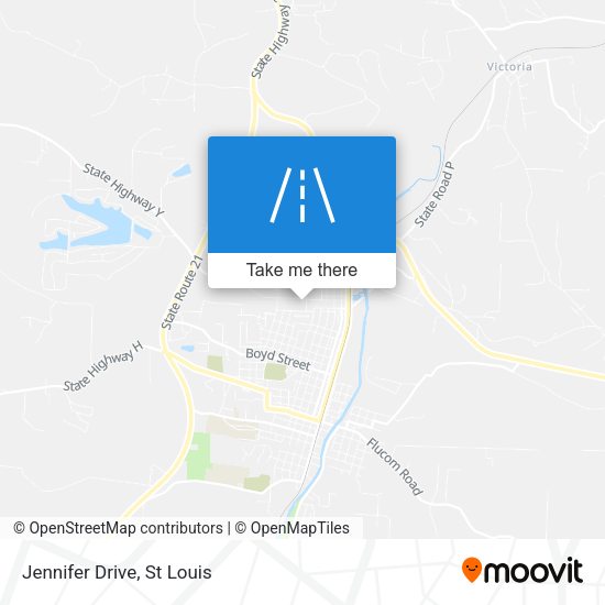 Mapa de Jennifer Drive