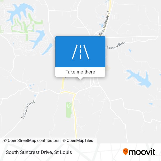 South Suncrest Drive map