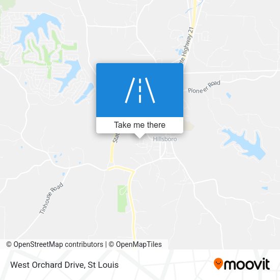 West Orchard Drive map