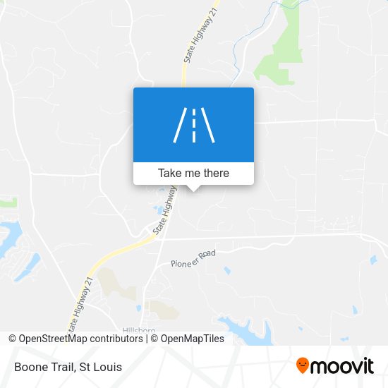 Mapa de Boone Trail