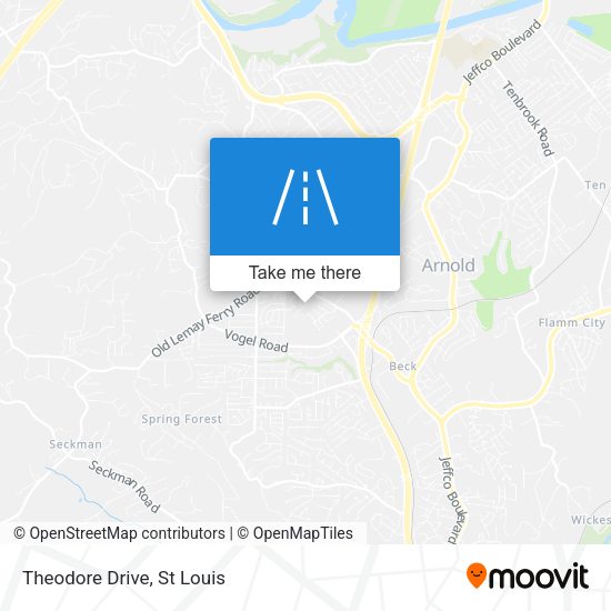Mapa de Theodore Drive