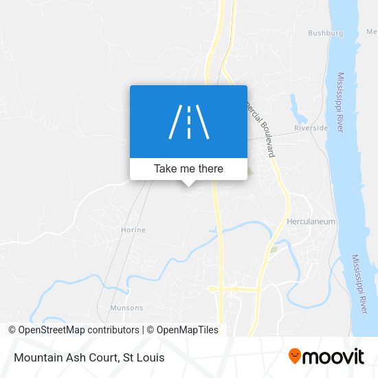 Mountain Ash Court map