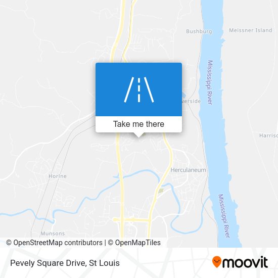 Pevely Square Drive map
