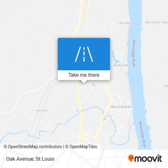 Mapa de Oak Avenue