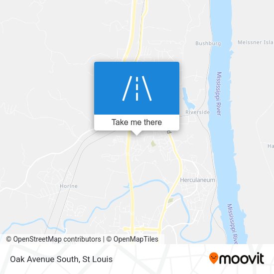 Mapa de Oak Avenue South
