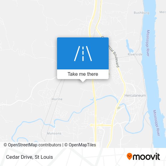 Mapa de Cedar Drive