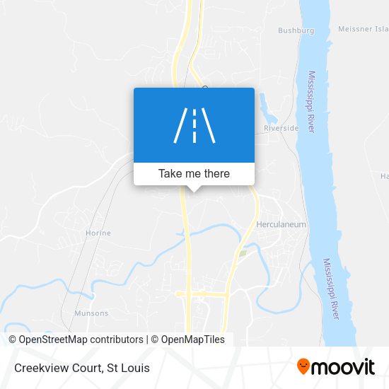 Mapa de Creekview Court