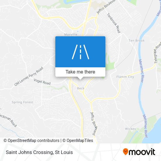 Saint Johns Crossing map