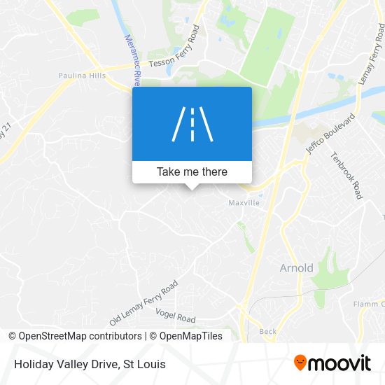 Mapa de Holiday Valley Drive