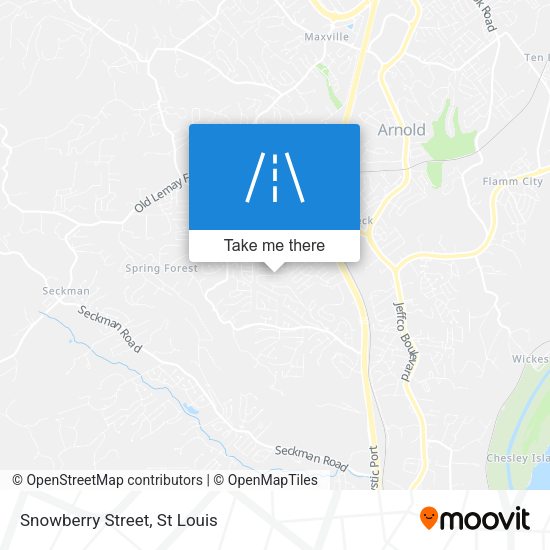 Snowberry Street map