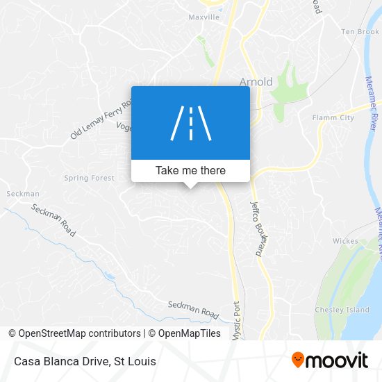 Casa Blanca Drive map