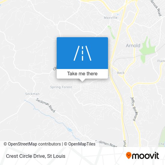 Mapa de Crest Circle Drive