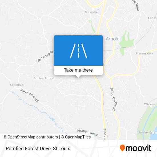 Petrified Forest Drive map