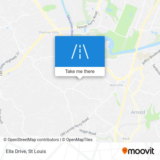 Mapa de Ella Drive
