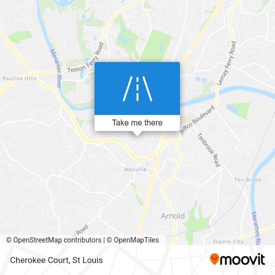 Mapa de Cherokee Court