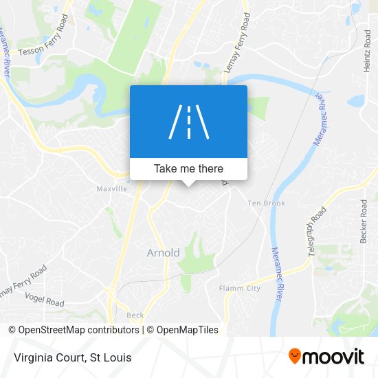 Mapa de Virginia Court