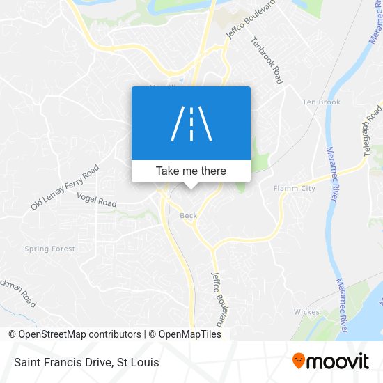 Saint Francis Drive map