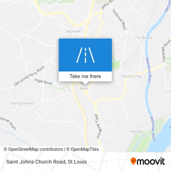 Saint Johns Church Road map