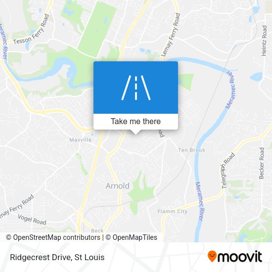 Ridgecrest Drive map