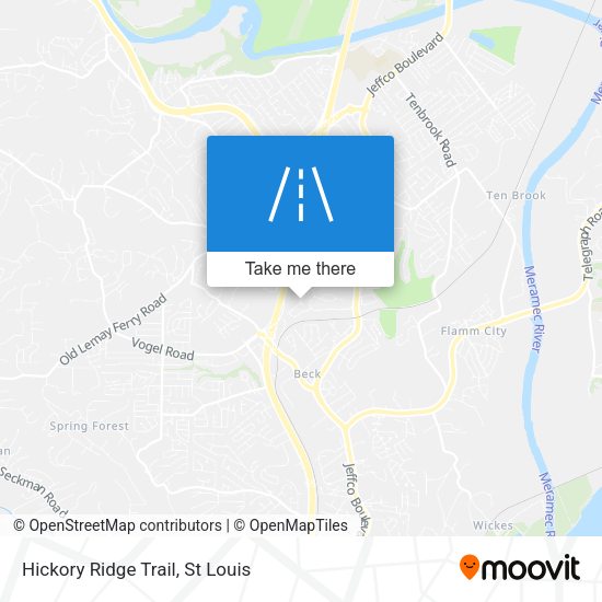 Mapa de Hickory Ridge Trail