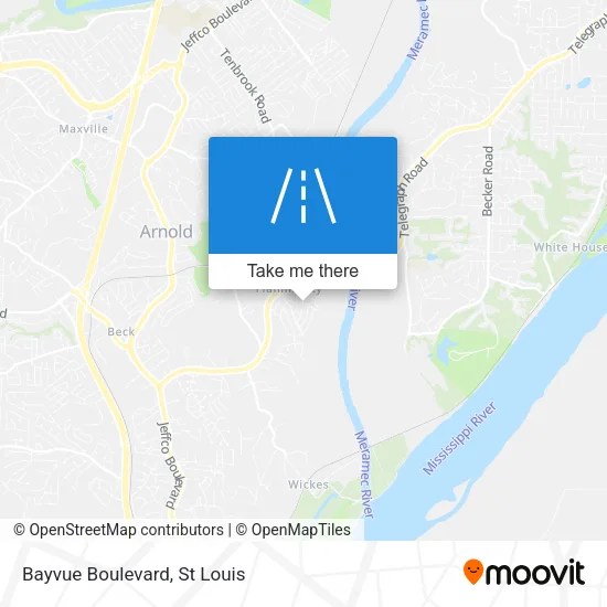 Bayvue Boulevard map