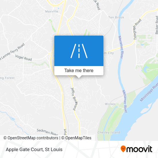 Mapa de Apple Gate Court