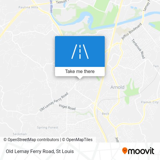 Old Lemay Ferry Road map