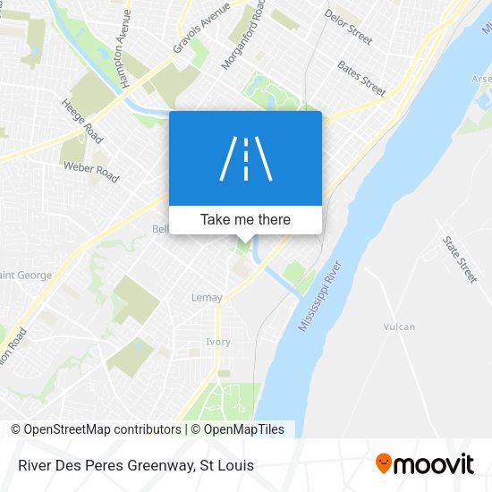 River Des Peres Greenway map