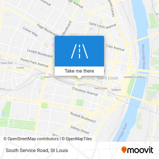 South Service Road map