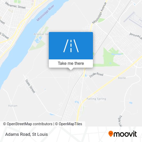 Mapa de Adams Road