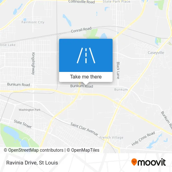 Ravinia Drive map