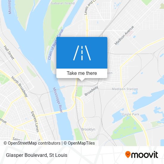 Glasper Boulevard map