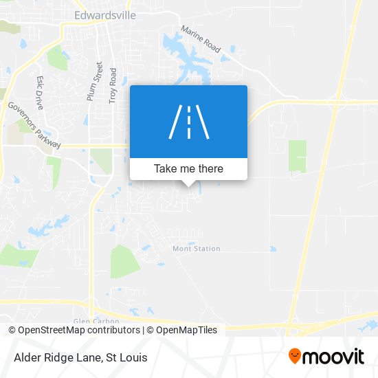 Alder Ridge Lane map