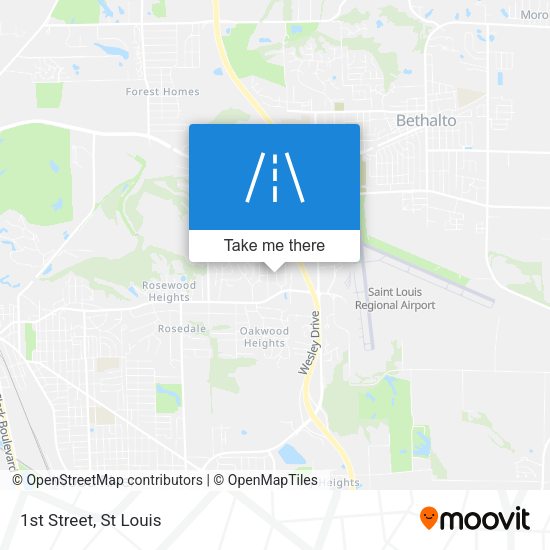 Mapa de 1st Street