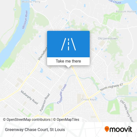 Greenway Chase Court map