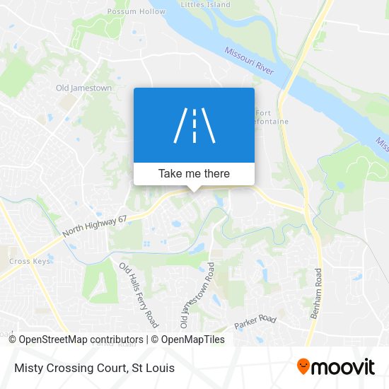 Mapa de Misty Crossing Court