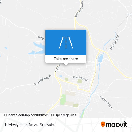 Hickory Hills Drive map