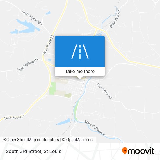 Mapa de South 3rd Street