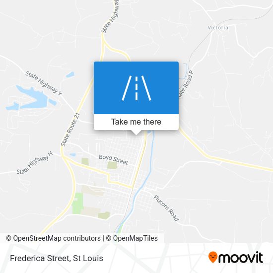 Mapa de Frederica Street